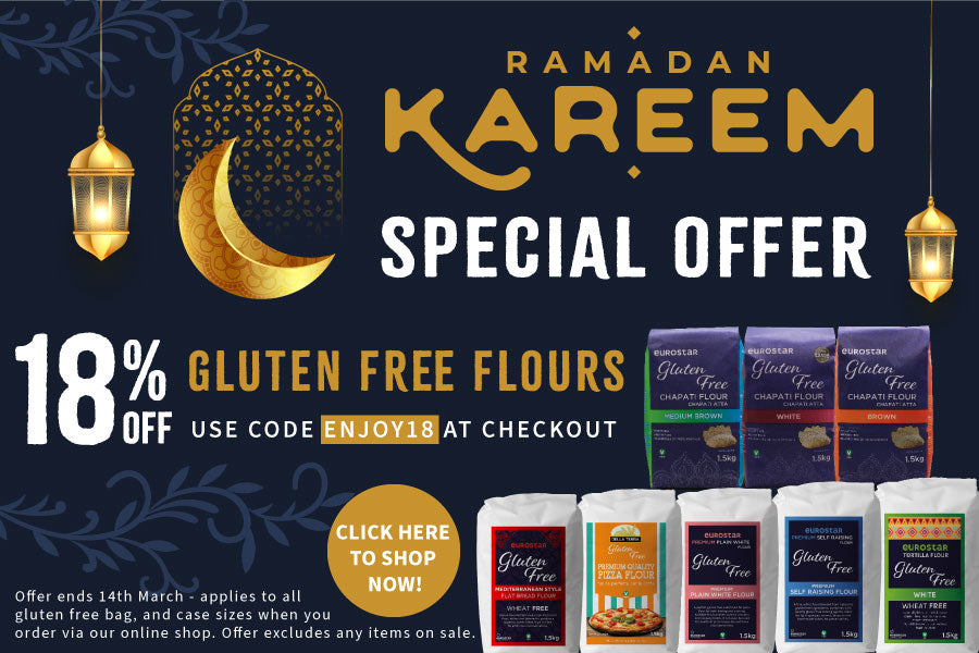 Stock up for Ramadan with 18% off all gluten free flours