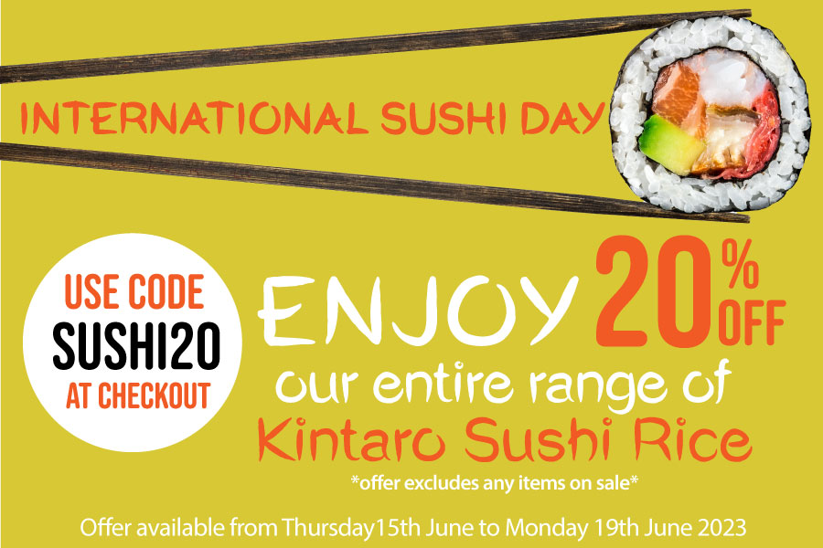 20% Off Our Entire Range Of Kintaro Sushi Rice!
