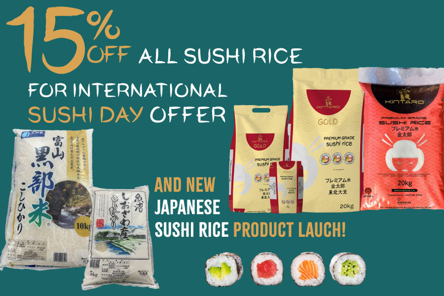 NEW JAPANESE SUSHI RICE LAUNCH & EARLY INTERNATIONAL SUSHI DAY OFFER!