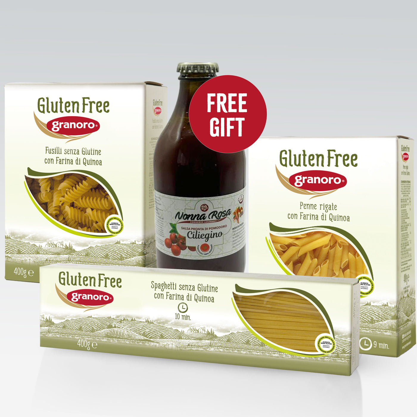 Granoro Gluten Free Pasta Set + FREE GIFT