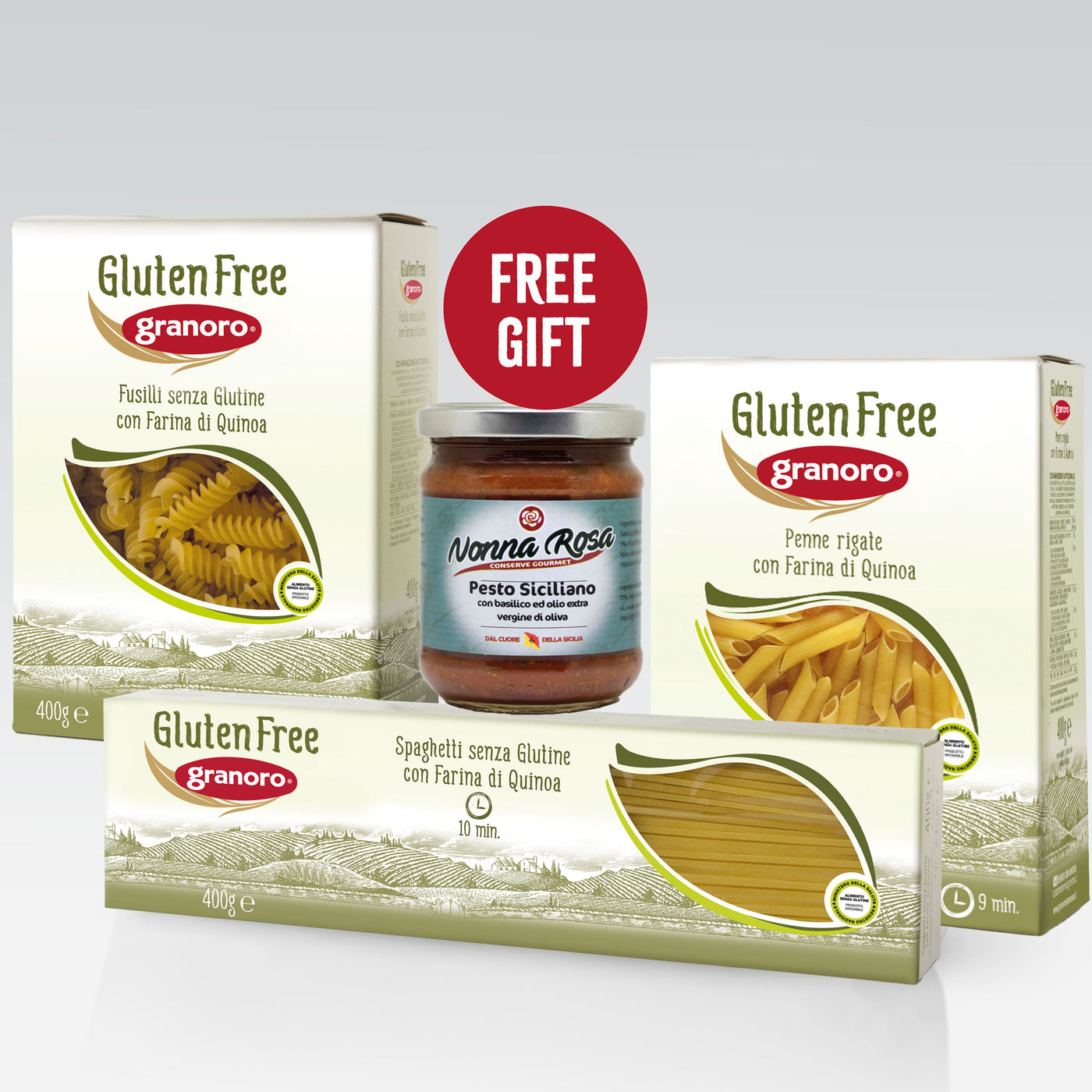 Granoro Gluten Free Pasta Set + FREE GIFT