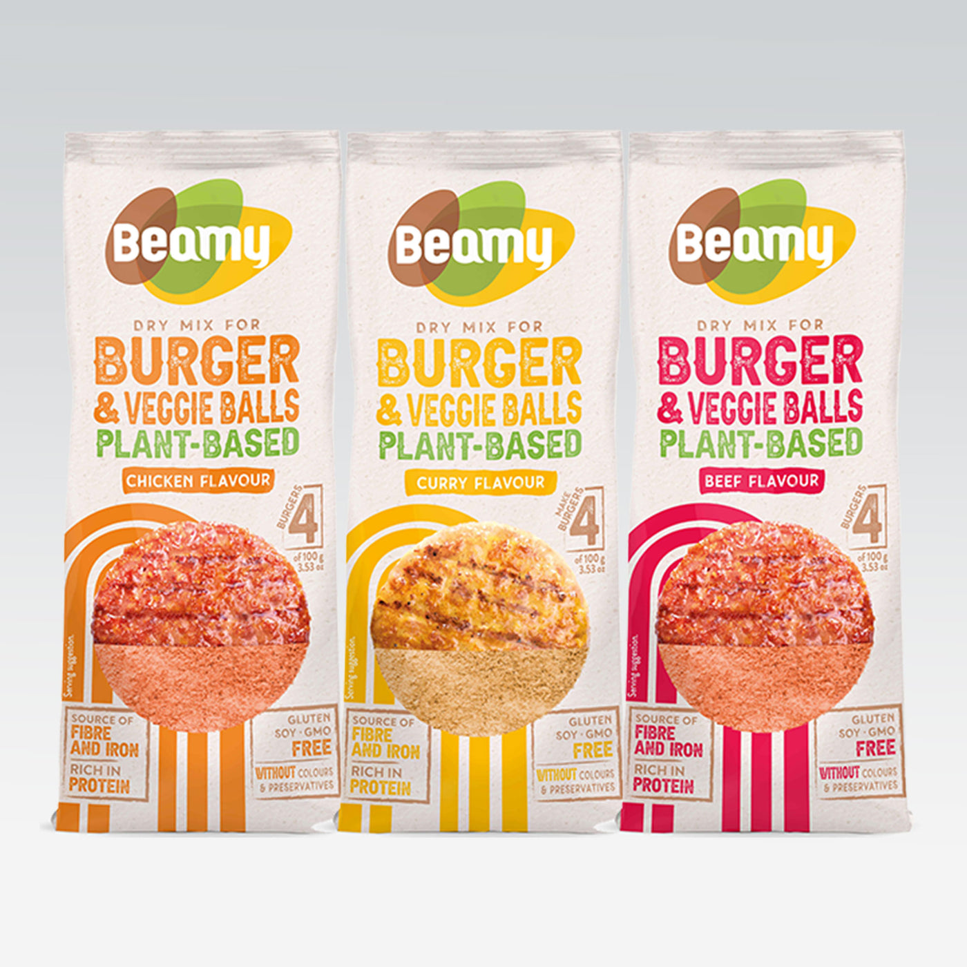 Beamy Burger & Veggie Balls Mix Trio